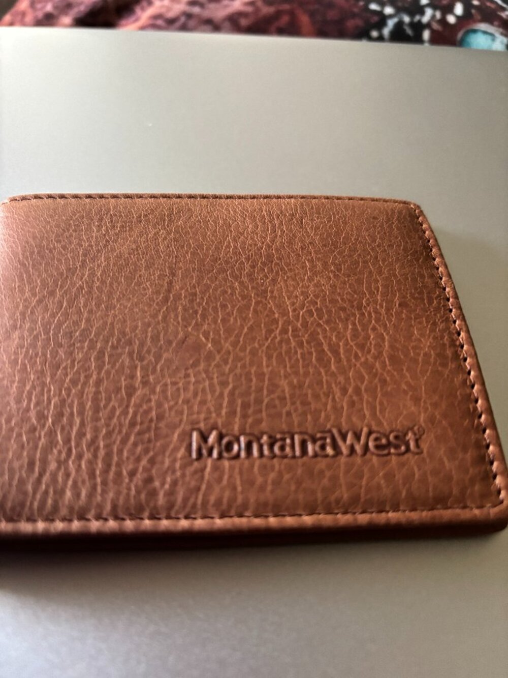 Mens Montana West Leather credit card holder